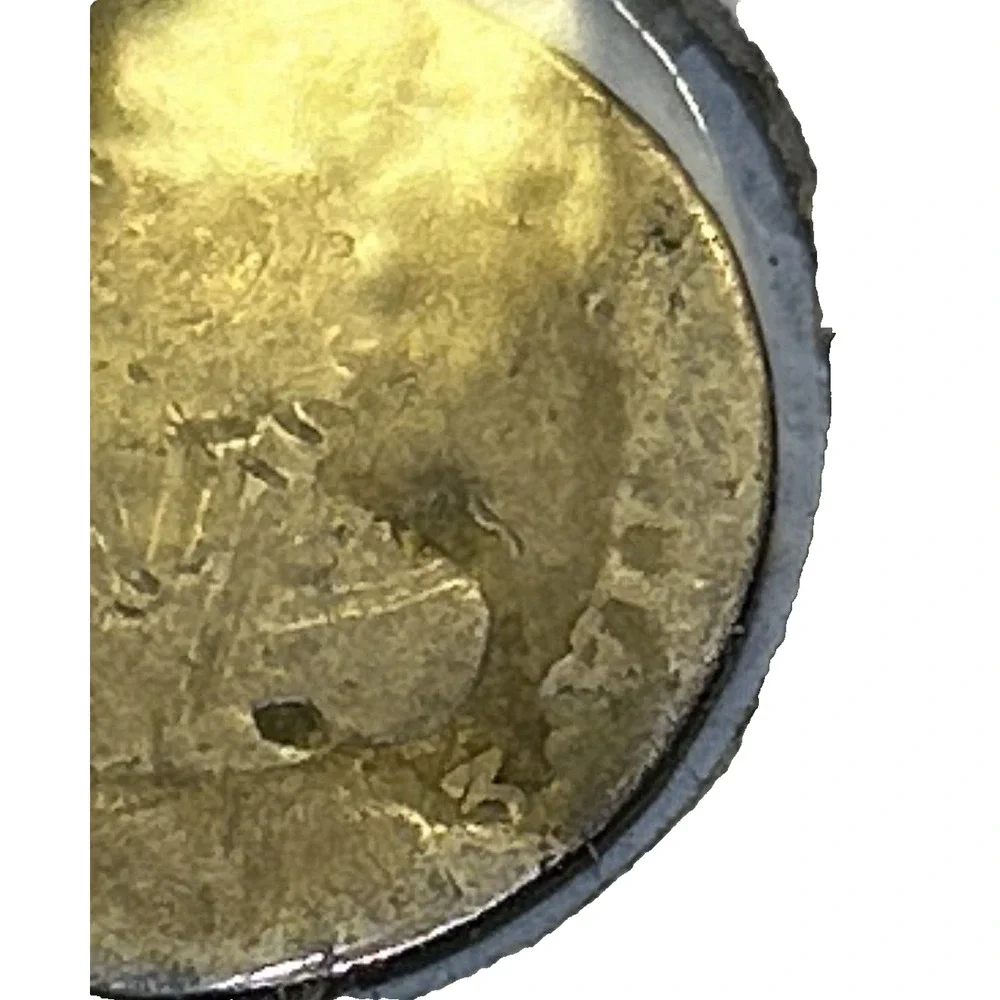 1783-Mo FF Mexico 1 Real Carlos III Spanish Colonial Silver Holed KM#78.2